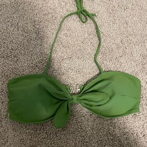 Women’s green padded bikini top L